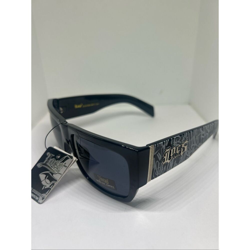 Locs Hardcore Sunglasses Graffiti Print Arms UV Protection